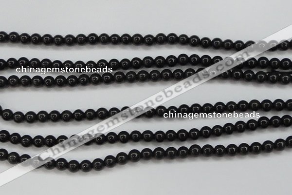 CBJ552 15.5 inches 6mm round Russian black jade beads wholesale