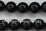 CBJ555 15.5 inches 12mm round Russian black jade beads wholesale