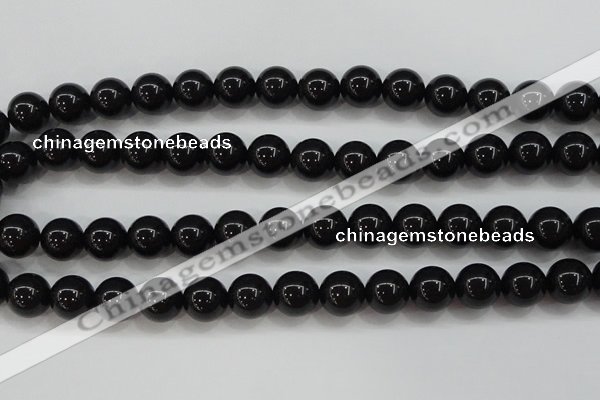 CBJ555 15.5 inches 12mm round Russian black jade beads wholesale