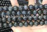 CBJ561 15.5 inches 12mm round black jade beads wholesale