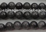 CBJ650 15.5 inches 6mm round black jade beads wholesale