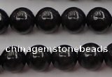 CBJ657 15.5 inches 8mm round black jade beads wholesale