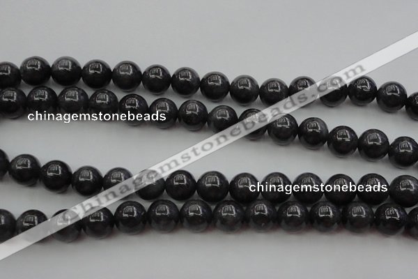 CBJ658 15.5 inches 10mm round black jade beads wholesale