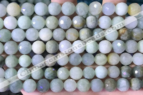 CBJ668 15.5 inches 10mm faceted round jade beads wholesale