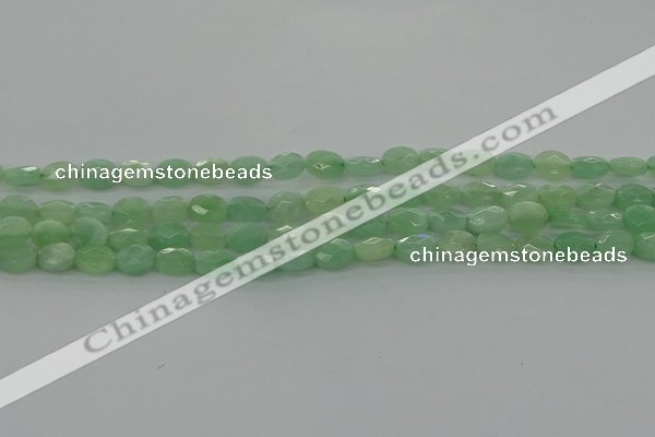 CBJ67 15.5 inches 6*8mm faceted oval jade gemstone beads