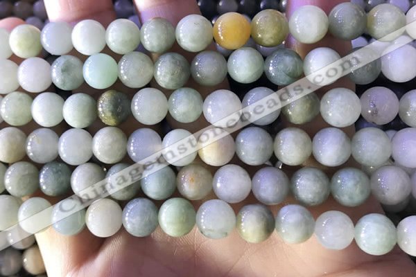 CBJ672 15.5 inches 8mm round jade beads wholesale