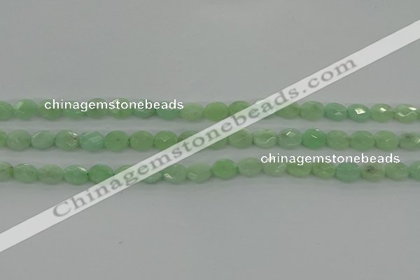 CBJ68 15.5 inches 7*9mm faceted oval jade gemstone beads