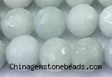 CBJ682 15 inches 8mm faceted round jade gemstone beads