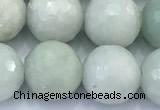 CBJ683 15 inches 10mm faceted round jade gemstone beads