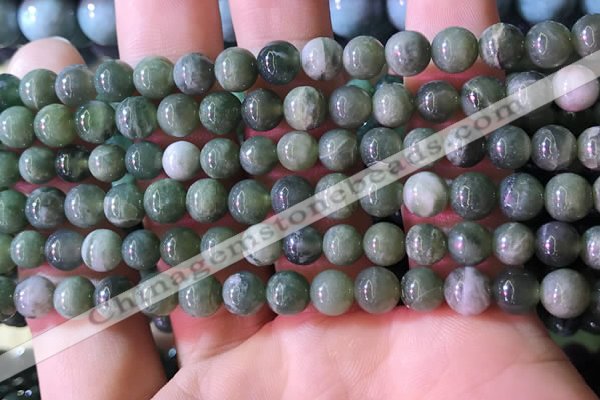 CBJ706 15.5 inches 6mm round green jade beads wholesale