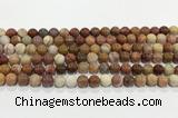 CBJ741 15.5 inches 8mm round petrified wood jade gemstone beads wholesale