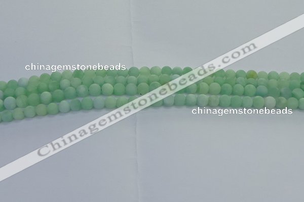 CBJ80 15.5 inches 4mm round matte jade gemstone beads wholesale