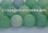 CBJ83 15.5 inches 10mm round matte jade gemstone beads wholesale