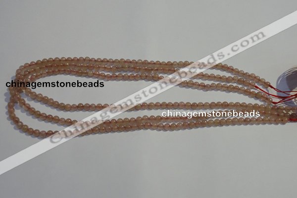 CBQ01 15.5 inches 4mm round strawberry quartz beads wholesale