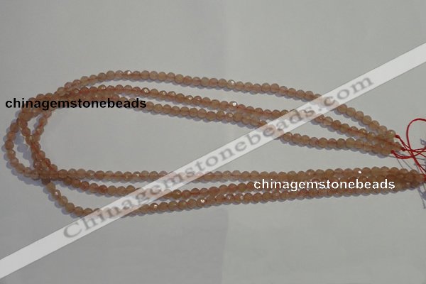 CBQ08 15.5 inches 6mm faceted round strawberry quartz beads