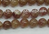 CBQ203 15.5 inches 10mm round strawberry quartz beads wholesale