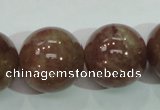 CBQ208 15.5 inches 20mm round strawberry quartz beads wholesale