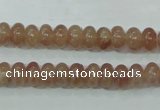 CBQ220 15.5 inches 5*8mm rondelle strawberry quartz beads