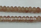 CBQ220 15.5 inches 5*8mm rondelle strawberry quartz beads