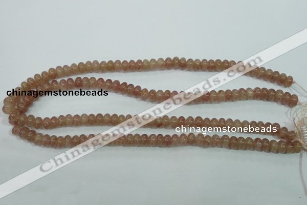 CBQ220 15.5 inches 5*8mm rondelle strawberry quartz beads