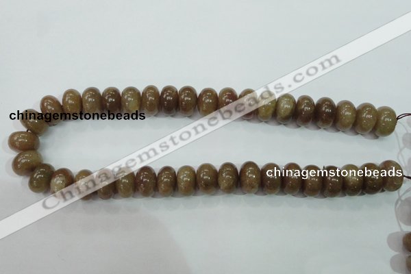 CBQ221 15.5 inches 10*16mm rondelle strawberry quartz beads