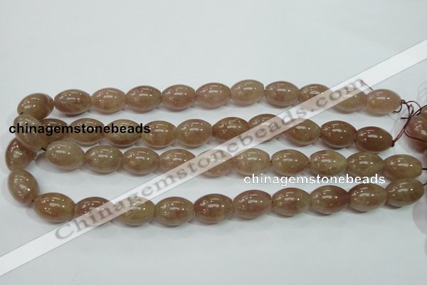 CBQ227 15.5 inches 13*18mm rice strawberry quartz beads