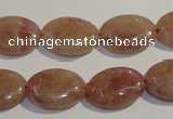 CBQ23 15.5 inches 15*20mm oval strawberry quartz beads wholesale