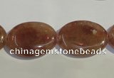 CBQ24 15.5 inches 18*25mm oval strawberry quartz beads wholesale