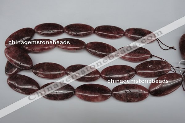 CBQ285 15.5 inches 20*40mm oval strawberry quartz beads