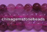 CBQ401 15 inches 6mm round natural strawberry quartz beads