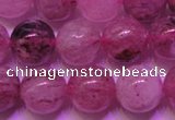 CBQ403 15 inches 10mm round natural strawberry quartz beads