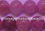 CBQ404 15 inches 12mm round natural strawberry quartz beads