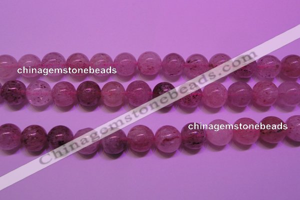 CBQ404 15 inches 12mm round natural strawberry quartz beads