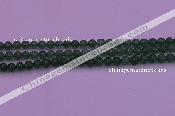 CBQ421 15.5 inches 6mm round green strawberry quartz beads