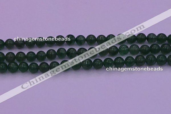 CBQ424 15.5 inches 9mm round green strawberry quartz beads