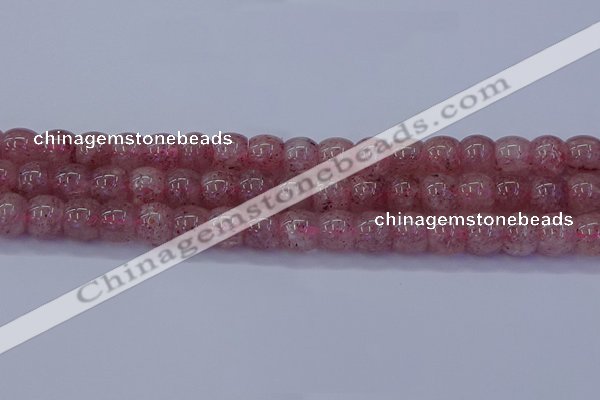 CBQ440 15.5 inches 8*11mm drum lavender strawberry quartz beads