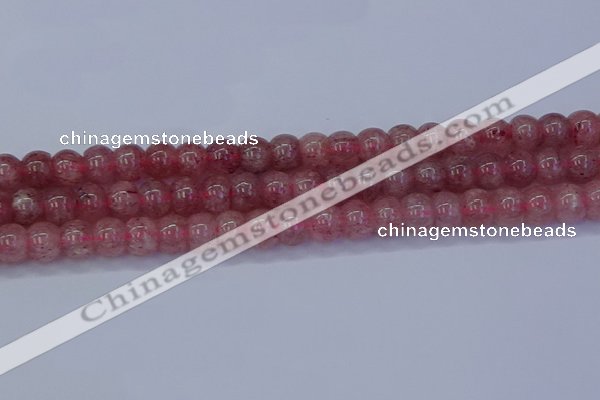 CBQ441 15.5 inches 10*12mm rondelle strawberry quartz beads