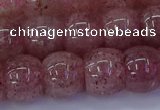 CBQ442 15.5 inches 12*16mm rondelle strawberry quartz beads