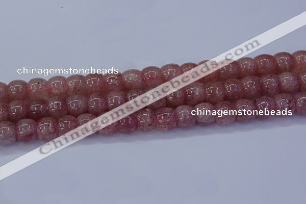 CBQ442 15.5 inches 12*16mm rondelle strawberry quartz beads