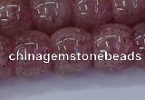 CBQ443 15.5 inches 13*18mm rondelle strawberry quartz beads