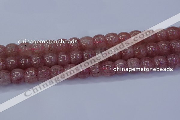 CBQ443 15.5 inches 13*18mm rondelle strawberry quartz beads