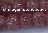 CBQ444 15.5 inches 15*20mm rondelle strawberry quartz beads