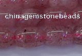 CBQ448 15.5 inches 12*16mm drum strawberry quartz beads