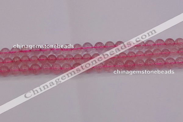 CBQ482 15.5 inches 8mm round strawberry quartz beads wholesale