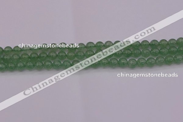 CBQ491 15.5 inches 6mm round green strawberry quartz beads