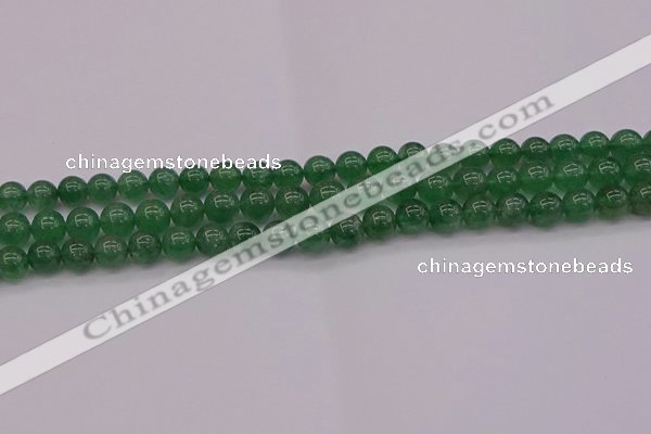 CBQ496 15.5 inches 6mm round green strawberry quartz beads