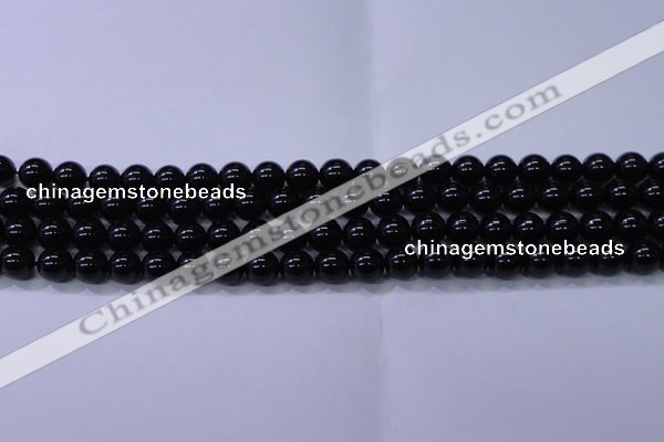 CBQ501 15.5 inches 6mm round natural black quartz beads