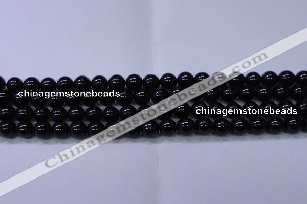 CBQ502 15.5 inches 8mm round natural black quartz beads