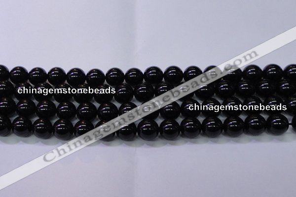 CBQ504 15.5 inches 12mm round natural black quartz beads