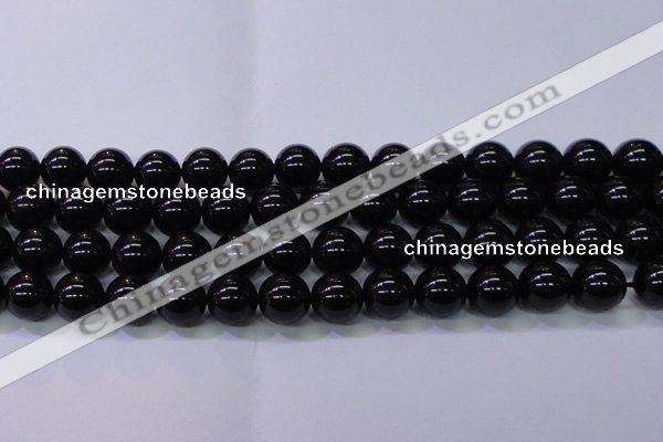 CBQ505 15.5 inches 14mm round natural black quartz beads